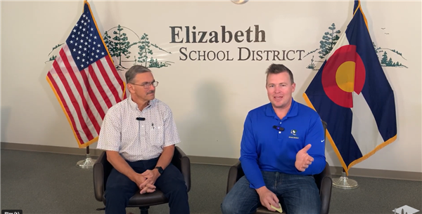 Superintendent Dan Snowberger gives an interview 
